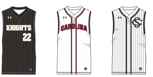 Armourfuse Gametime 2-Button Sleeveless Baseball Jersey