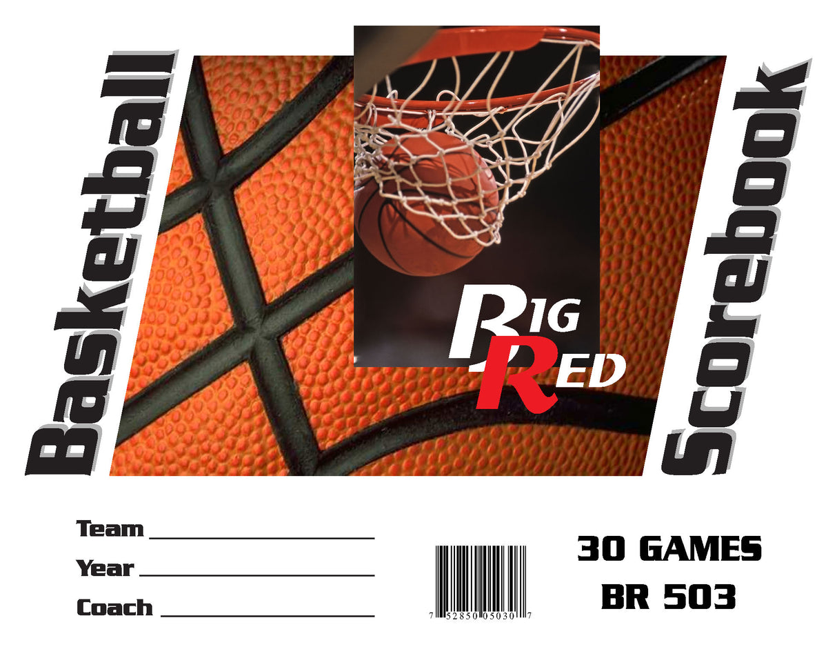 Basketball Scorebook - 30 Game