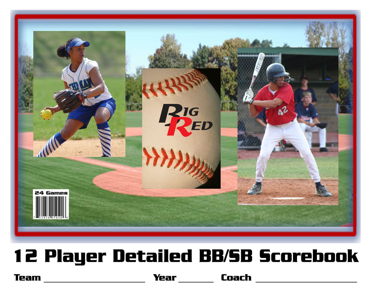 Baseball/Softball Scorebook - 24 Game