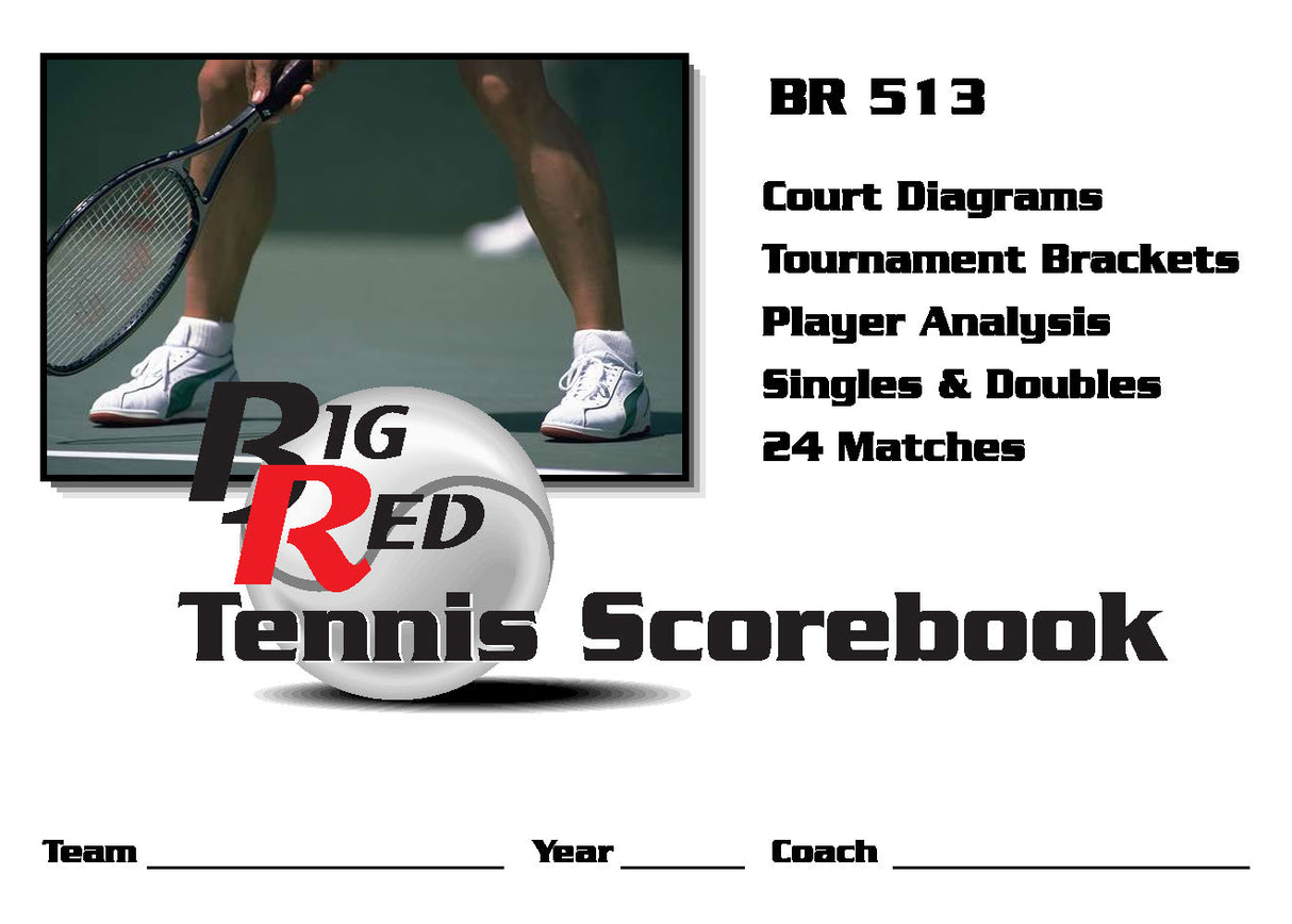 Tennis Scorebook - 24 Matches