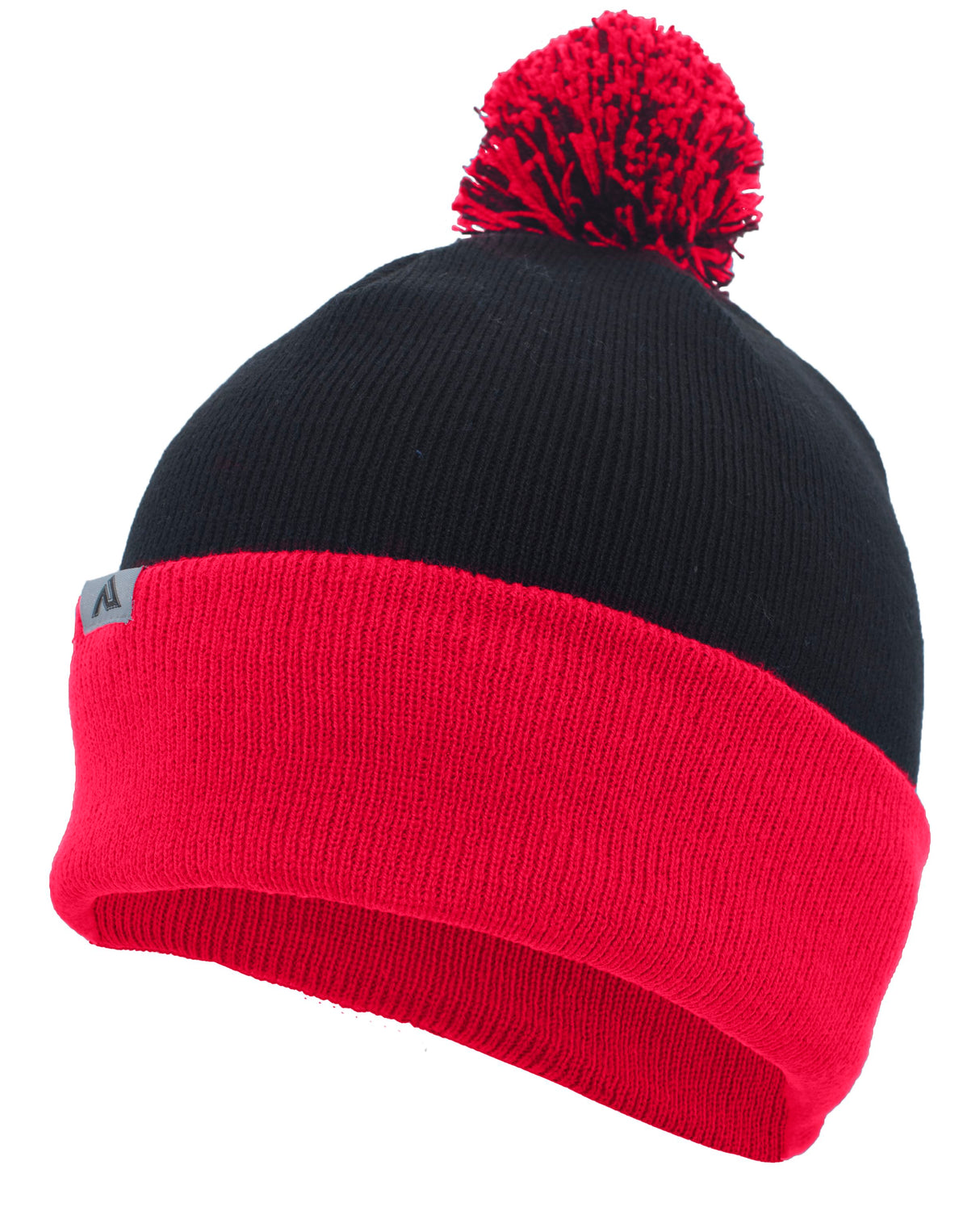 Knit Fold Over Pom-Pom Beanie