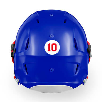 Football Circle Cut Helmet Numbers