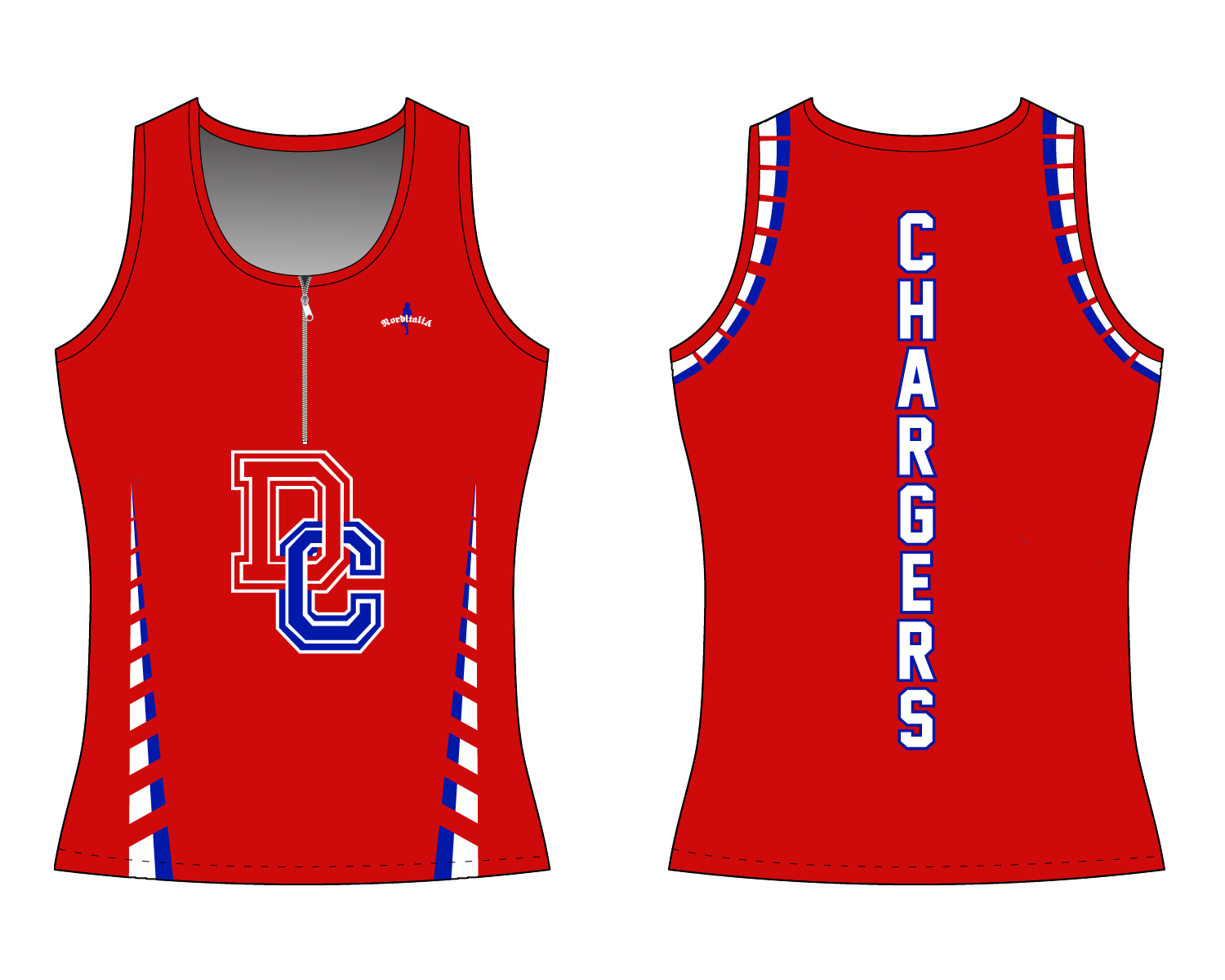 Full Custom Men's Fitted Tank w/ Zipper