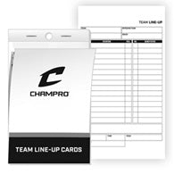 Baseball/Softball Line-Up Cards