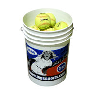 Bucket of Jugs Leatherlast Softballs