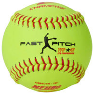 NFHS - 12" Fast Pitch Softball - Leather Cover .47COR