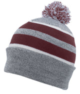 Knit Fold Over Pom-Pom Beanie