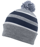 Knit Fold Over Pom-Pom Beanie