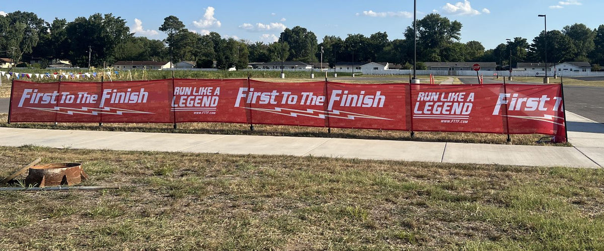 Custom Machine Fencing First to the Finish Custom Mesh Fencing